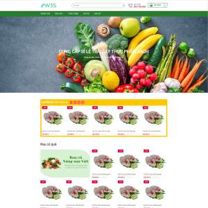 Website mẫu bán hàng thực phẩm 01